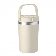 Kubek dwuścienny 350 ml - beżowy