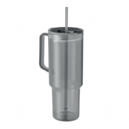 Kubek z RPET 1200ml - przezroczysty szary
