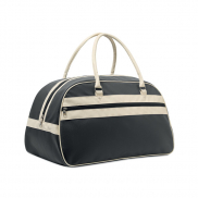 Torba sportowa z PU - czarny