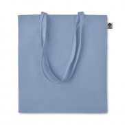Torba na zakupy z bawełny org. - baby blue