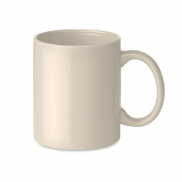 Kolorowy kubek ceramiczny - beżowy