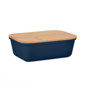 Lunchbox z bambusową pokrywką - francuski granat