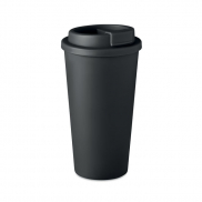 Dwuścienny kubek 450 ml - czarny