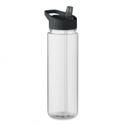 RPET butelka 650ml PP flip lid - czarny
