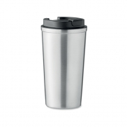 Kubek, podwójne ścianki 510 ml - srebrny mat