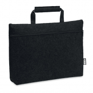 Torba na laptopa z filcu RPET - czarny