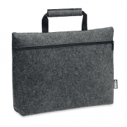Torba na laptopa z filcu RPET - kamienny szary