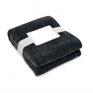 Koc polarowy RPET 280 gr/m² - czarny