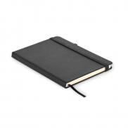 Notes A5 z recyklingowanego PU - czarny