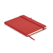 Notes A5 z recyklingowanego PU - czerwony