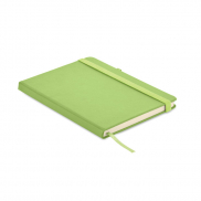 Notes A5 z recyklingowanego PU - limonka