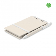 Notesy A6 z kartonu po mleku - biały