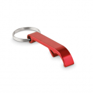 Aluminiowy brelok z recyklingu - czerwony