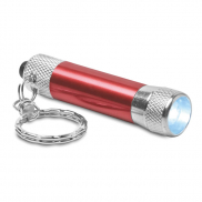 Aluminiowy brelok latarka - czerwony