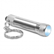 Aluminiowy brelok latarka - srebrny