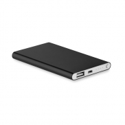 Płaski Powerbank 4000mAh - czarny