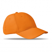6-panel czapka z daszkiem 160 - pomarańczowy
