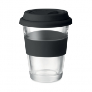 Kubek szklany 350 ml - czarny