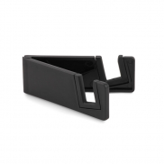 Uchwyt na telefon bambus/ABS - czarny