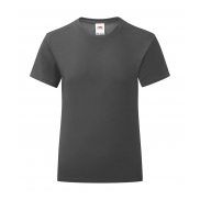 T-shirt Iconic 150 dla dziewczynki - light graphite