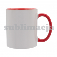 Kubek z powłoką sublimacyjną Gaeta 330 ml, czerwony