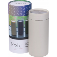 Kubek termiczny stalowy z recyklingu LE PORT MoLu 360 ml - beżowy
