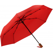 Parasol automatyczny Ø100 cm rPET IPSWICH - czerwony
