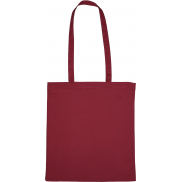 Torba bawełniana z długimi uszami 140 g/m2 COPENHAGEN - bordowy