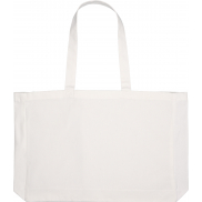 Torba z bawełny organicznej z długimi uszami 270 g/m2 BARI - biały