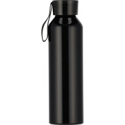 Butelka z aluminium z recyklingu CORK 600 ml - czarny