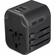 Adapter podróżny MARACENA - czarny