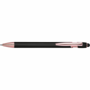 Długopis aluminiowy z recyklingu żelowy touch pen BELO HORIZONTE - czarny