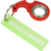 Brelok do kluczy Spinner - czerwony