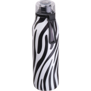 Butelka termiczna stalowa z recyklingu GRAND HAVEN MoLu 640 ml - czarny
