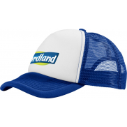 Czapka 5-panelowa Trucker 100 g/m², niebieski, biały