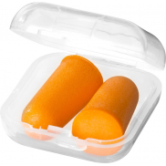 Zatyczki do uszu Traveler w etui, pomarańczowy