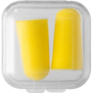 Zatyczki do uszu Traveler w etui, żółty
