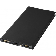 Aluminiowy powerbank Plate 8000 mAh, czarny