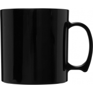 Kubek Standard wykonany z tworzywa sztucznego o pojemności 300 ml, czarny