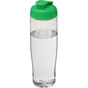 Bidon H2O Tempo® o pojemności 700 ml z wieczkiem zaciskowym, biały, zielony