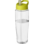 Bidon H2O Tempo® o pojemności 700 ml z wieczkiem z słomką, biały, zielony