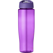 Bidon H2O Tempo® o pojemności 700 ml z wieczkiem z słomką, fioletowy