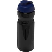 Bidon H2O Base® o pojemności 650 ml z wieczkiem zaciskowym, czarny, niebieski