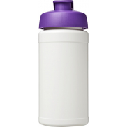 Bidon Baseline® Plus o pojemności 500 ml z wieczkiem zaciskowym, biały, fioletowy