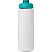 Bidon Baseline® Plus o pojemności 750 ml z wieczkiem zaciskowym, biały, niebieski