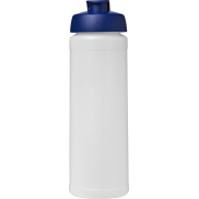 Bidon Baseline® Plus o pojemności 750 ml z wieczkiem zaciskowym, biały, niebieski