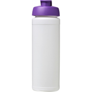 Bidon Baseline® Plus o pojemności 750 ml z wieczkiem zaciskowym i uchwytem, biały, fioletowy