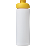 Bidon Baseline® Plus o pojemności 750 ml z wieczkiem zaciskowym i uchwytem, biały, żółty