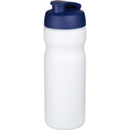 Bidon Baseline® Plus o pojemności 650 ml z otwieranym wieczkiem, biały, niebieski