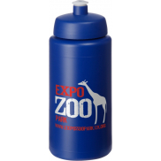 Bidon Baseline® Plus o pojemności 500 ml ze sportowym wieczkiem i uchwytem, niebieski